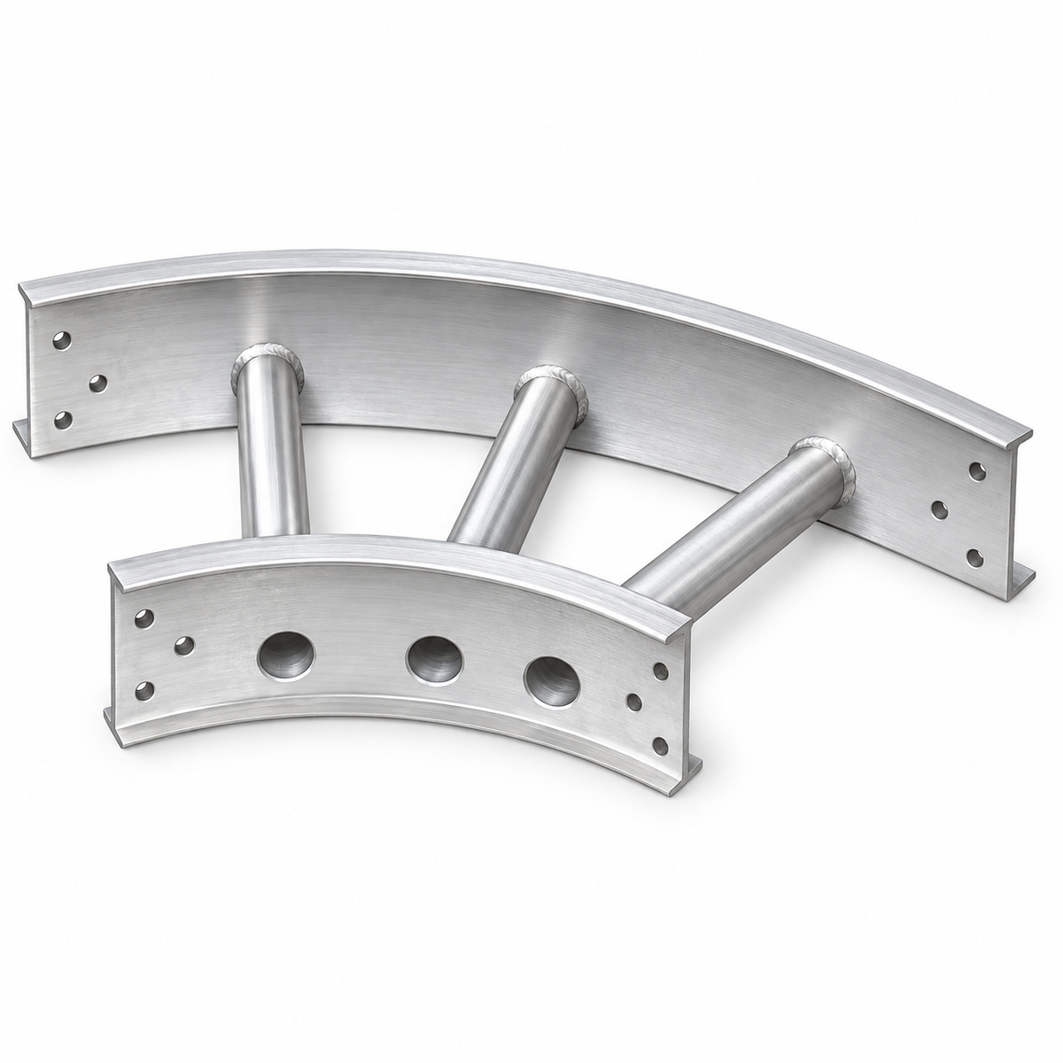 6" Wide 45-Deg Horz Bend Roof-Top Coax Ladder Section