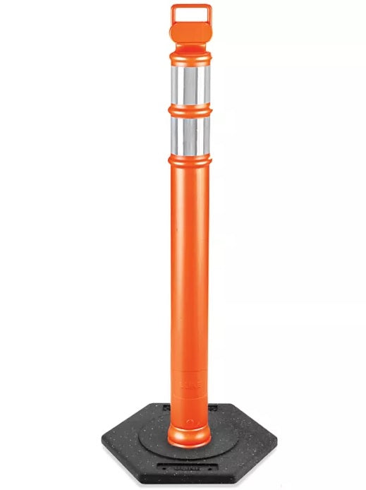 Safety Delineator Post (45" Tall w/Base) by Sky High Supply Company