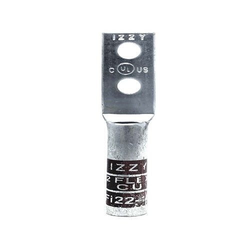 Izzy FI22-14 #2 Flex Lug – 2-hole electrical connector with 1/4" holes and 5/8" spacing for TelcoFlex cable