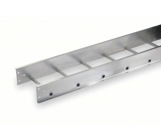 4" x 6" x 12' Non-Penetrating Roof-Top Coax Ladder Tray by Cope, designed for rooftop telecom cable routing. Splice plate included. Local delivery in NJ & NY.