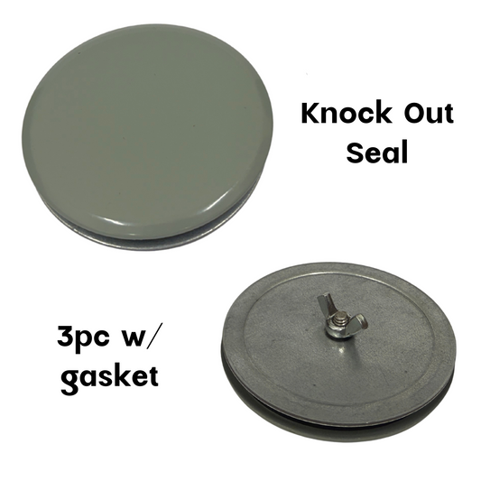3-Piece KO Seal with Rubber Gasket: 3" Plug