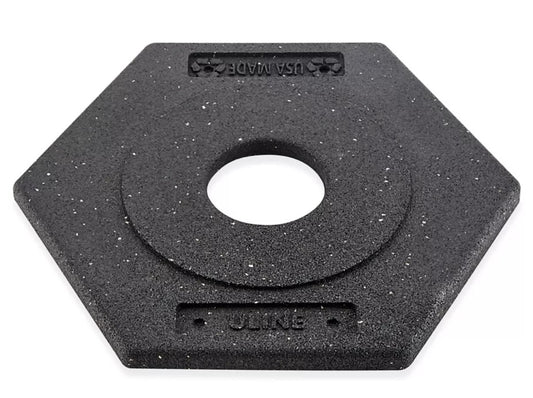 10 Lb Hexagonal Rubber Base for Delineator Post by Sky High Supply Company