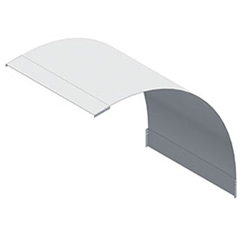 12" Wide 90-Deg Vert Outside Bend Coax Ladder Tray Cover