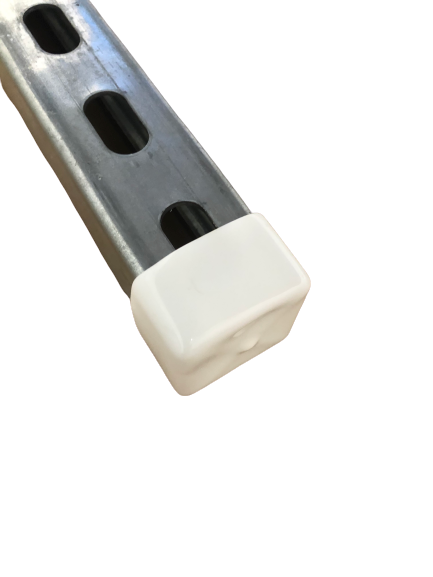 1-5/8" White End Strut Caps (Pack of 100)