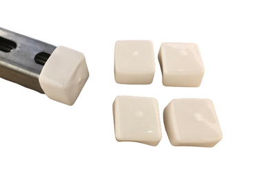 1-5/8" White End Strut Caps (Pack of 100)