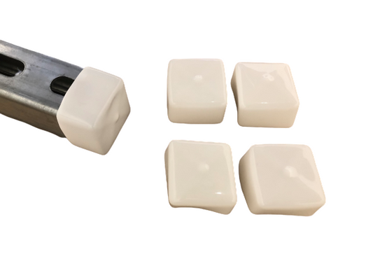 1-5/8" White End Strut Caps (Pack of 100)