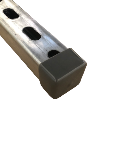 1-5/8" Gray End Strut Caps (Pack of 100)