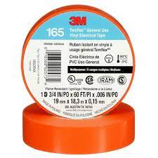 Orange 3M Temflex 165 Tape 3/4'' x 60'
