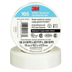 White 3M Temflex 165 Tape 3/4'' x 60'