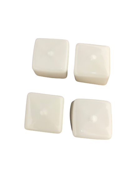 1-5/8" White End Strut Caps (Pack of 100)