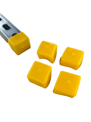1-5/8" Yellow End Strut Caps (Pack of 100)
