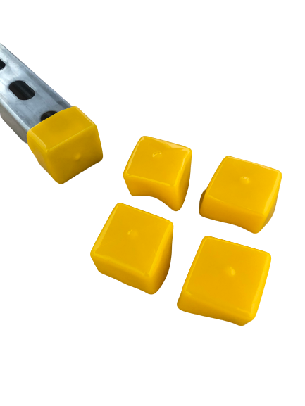 1-5/8" Yellow End Strut Caps (Pack of 100)