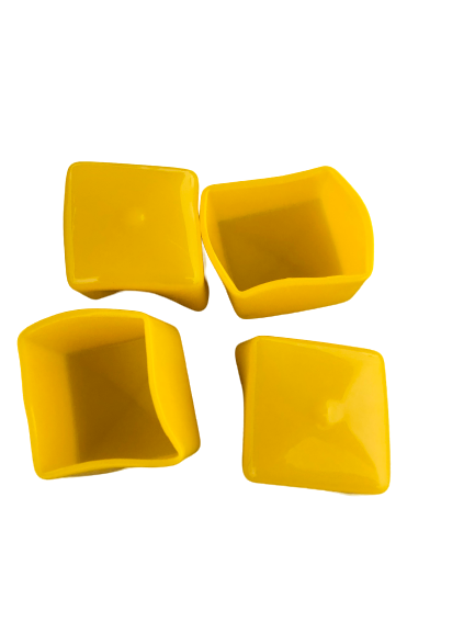 1-5/8" Yellow End Strut Caps (Pack of 100)