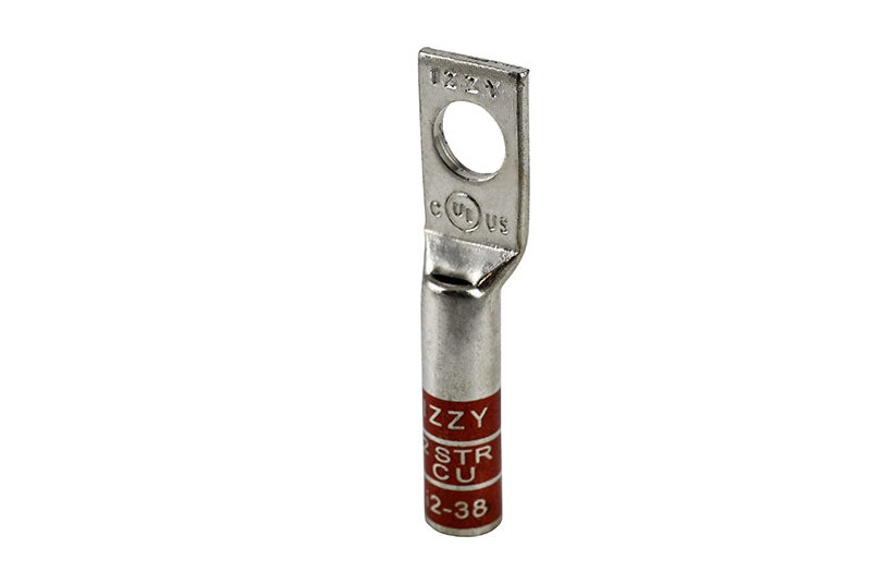 i2-38 Izzy Lug long barrel copper compression lug with 1 3/8" holes inspection window UL Listed CSA Certified