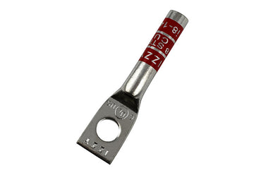 i8-14 Izzy Lug long barrel copper compression lug with 1 1/4" holes inspection window UL Listed CSA Certified