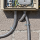 3/4 Inch Greenfield Aluminum Conduit in use.