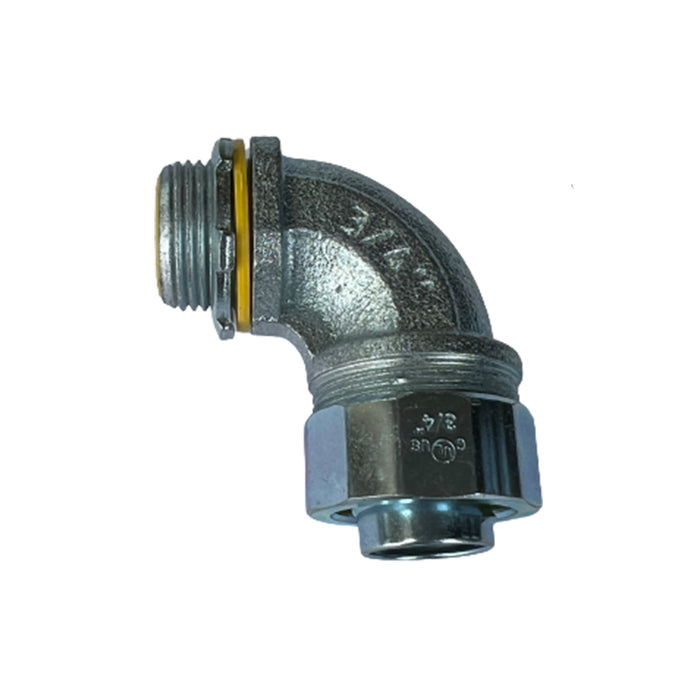 3/4" 90* Malleable Seal Tight Connector UL