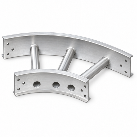 6" Wide 45-Deg Horz Bend Roof-Top Coax Ladder Section