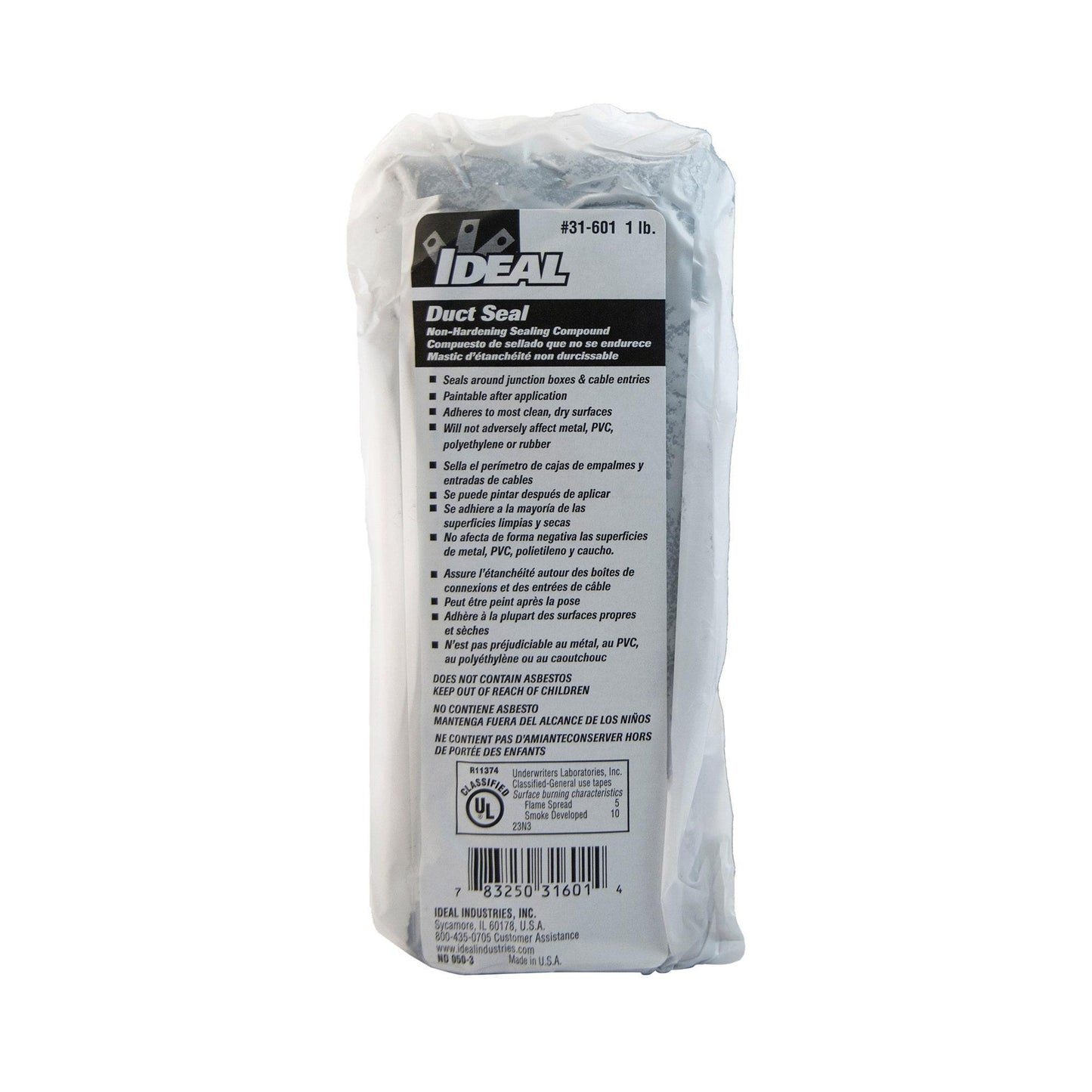 IDEAL 31-601 duct seal compound brick non-hardening electrical sealing putty