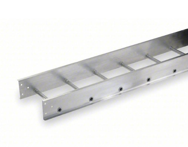 4" x 6" x 12' Non-Penetrating Roof-Top Coax Ladder Tray by Cope, designed for rooftop telecom cable routing. Splice plate included. Local delivery in NJ & NY.