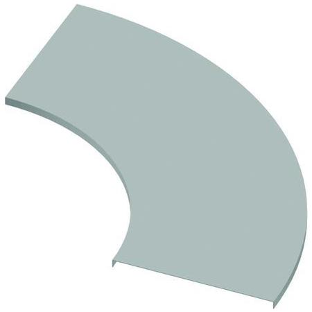 6-inch wide 90-degree horizontal ladder tray cover for rooftop coax cable protection – aluminum construction