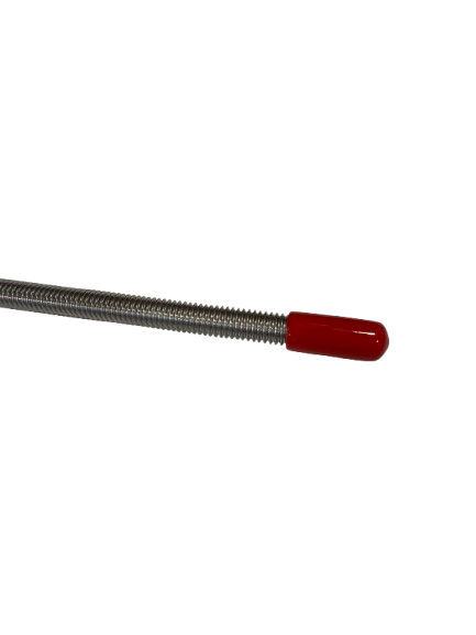 3/8" Red Vinyl Threaded Rod Safety Cap (Pack of 10)