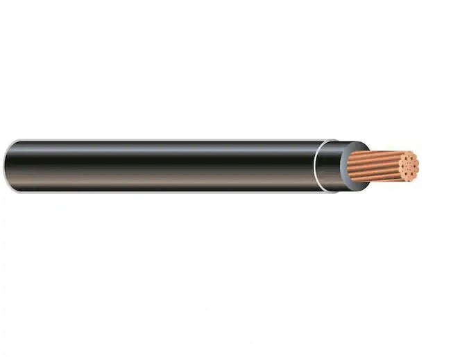 #6 Black Stranded THHN Wire (Per Foot)