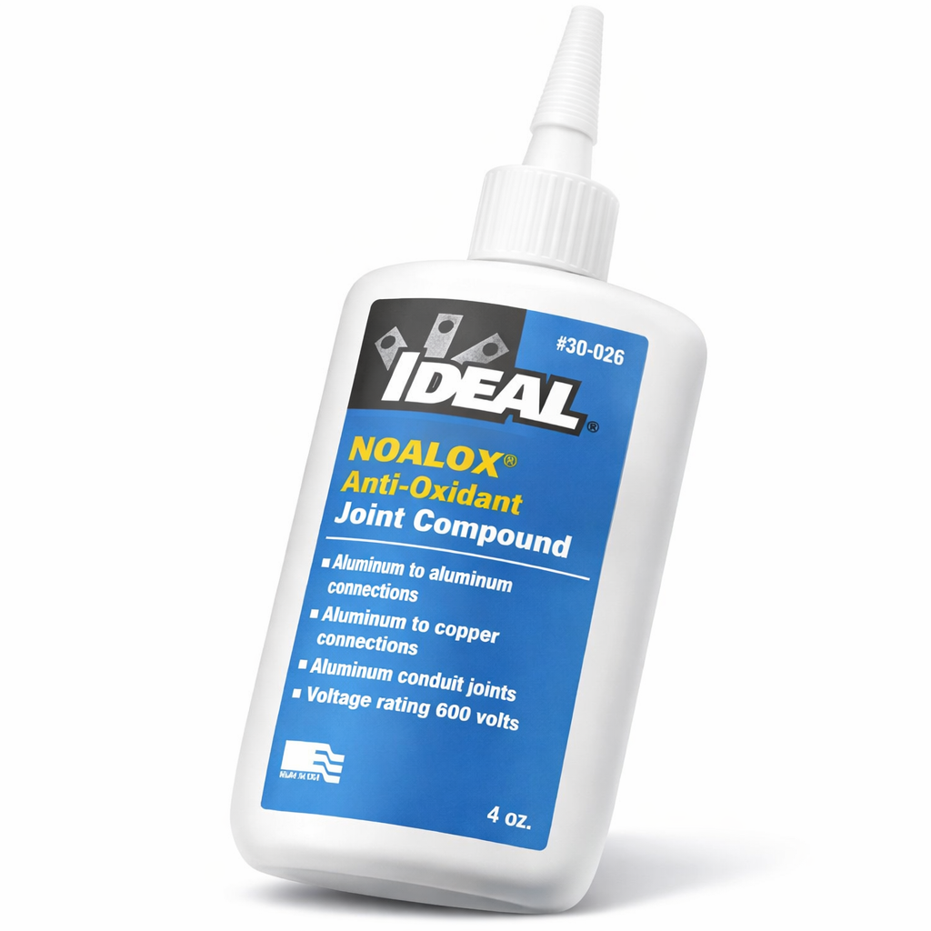 IDEAL Noalox 30-026 4 oz anti-oxidant joint compound bottle, angled product photo