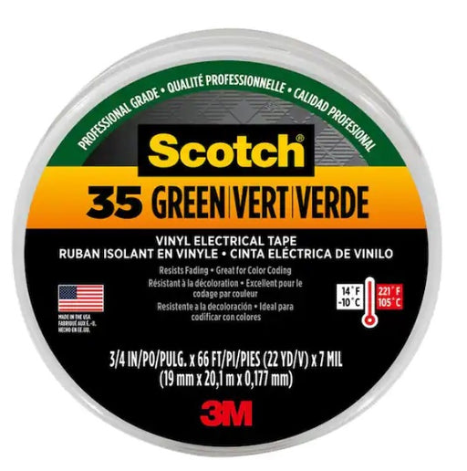 Green 3M Scotch #35 Electrical Tape