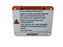 Verizon Wireless Orange Warning Sign (6"H x 7.5"W)