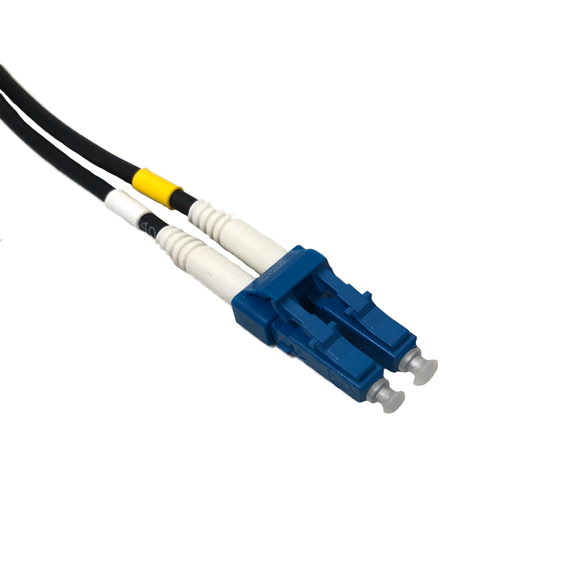 Outdoor-rated 100m FullAXS fiber patch cord for AIR antennas, RRU/RRH and FTTA installs. Weather-sealed FullAXS head for harsh sites.