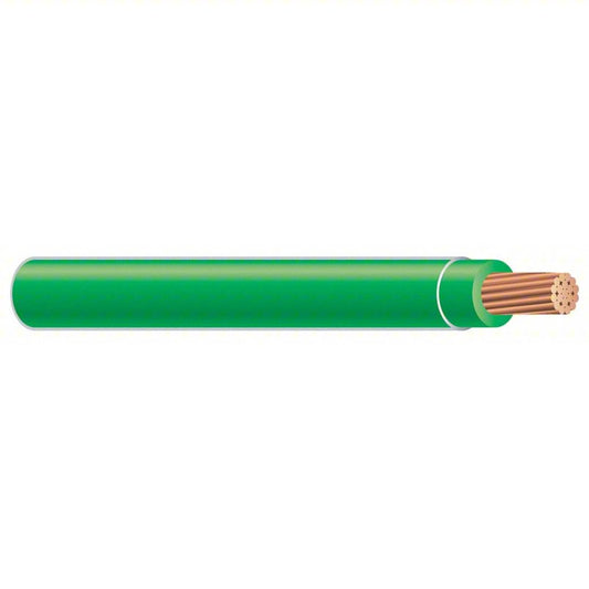 #6 Green Stranded THHN Wire (500' Spool)