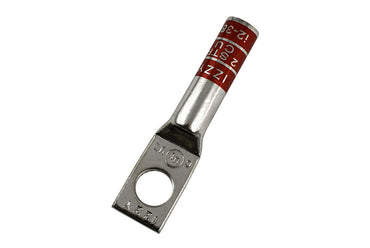 i2-38 Izzy Lug long barrel copper compression lug with 1 3/8" holes inspection window UL Listed CSA Certified